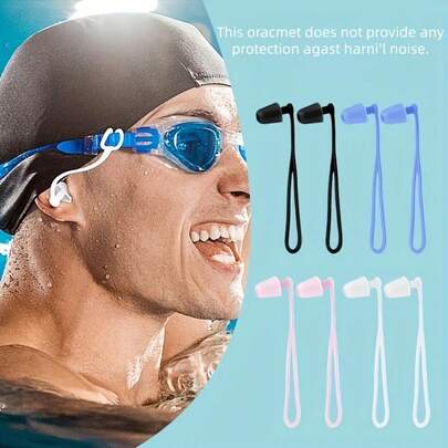 两只装耳机，配有防丢挂绳和连接线，解决了水上运动中耳机容易丢失的最大问题。柔软有弹性的挂绳可以挂在脑后、固定在泳镜上或系在泳帽上，即使在剧烈游泳、潜水、翻滚、跳跃或水上运动中，也能防止耳机脱落、漂浮或丢失。