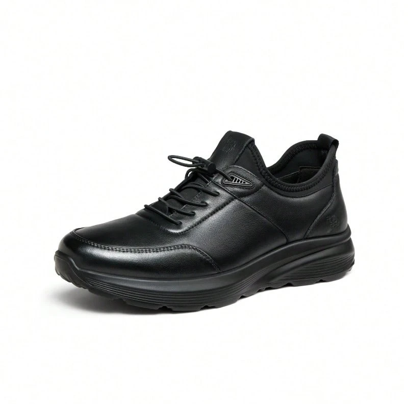 CAMEL CROWN Men's Loafers,Comfortable Casual Men's Leather Soft Sole Business Loafers Leather Shoes - Black - View 1