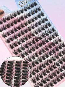 156pcs Lash Clusters DIY Eyelash Extensions Cluster Lashes Wispy Individual False Eyelashes C D Curling 8-13mm Thick Fluffy Eyelash Clusters - View 4