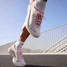 Adidas Zapatillas de running y entrenamiento deportivo ADIZERO ADIOS PRO para hombres - Blanco/Rosa/Plata - Ver 13