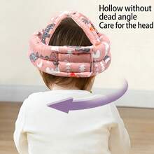 1pc Baby Head Protector - Infant Crawling, Walking, Running Helmet - No Jolt And Soft Cushioning - Adjustable Protective Cap Baby Safety Helmet - Toddler Helmet 6-12 Months 1-2 Years - Multicolor - View 3