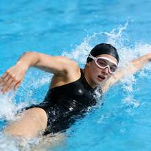 Large Frame Unisex Swimming Goggles, High Definition Wide Angle, Anti-Fog, Anti-UV, Soft Silicone - A - View 2