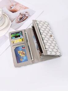 优雅M型长款钱包，大容量多卡位，时尚手拿包 - 彩色 - 查看 8