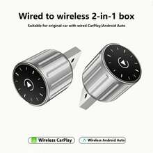 Wireless CarPlay Android Auto 2-In-1 Adapter, Wired To Wireless Upgrade Kit, 99% Car Compatibility, IOS10+/Android11+ Auto-Connect, USB/Type-C Plug & Play For Built-In Wired CarPlay - Y1. - View 6