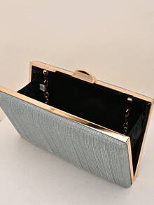 1个薄荷绿闪亮奢华水晶优雅晚宴手拿包，水钻手提包，时尚礼品，适合女士参加派对、婚礼、宴会 - 薄荷綠 - 查看 4