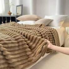 Sofa Blankets, Throw Blankets & Nap Blankets - Khaki - View 3