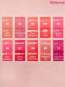 lilybyred K-Beauty Bloody Liar 塗層唇釉，亮澤唇彩，鮮豔多汁色調，糖漿般光澤，保濕，持久不暈染，不黏膩，輕盈，鏡面水感唇，豐唇效果，提亮光澤，口罩友善，無白膜，韓系彩妝 - 06 Rosy Strawberry - 查看 7