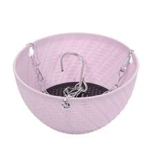 1 PC Fashion Succulent Plant Balcony Bracketplant Flower Pots Hanging Basket Rattan Pattern Chains Flowerpot - Multicolor - View 9