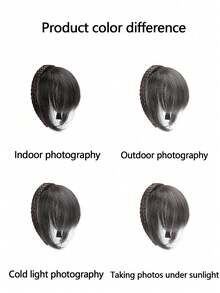 8 Inch Bangs Headband Wig, Integrated Braided Wig With Headband, Women Headband, Braided Headband, Bangs Wig - Multicolor - View 9