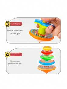 1 套（5 层）旋转玩具，陀螺玩具，派对用品，桌面游戏，生日/圣诞礼物（部分配件随机） - 彩色 - 查看 6