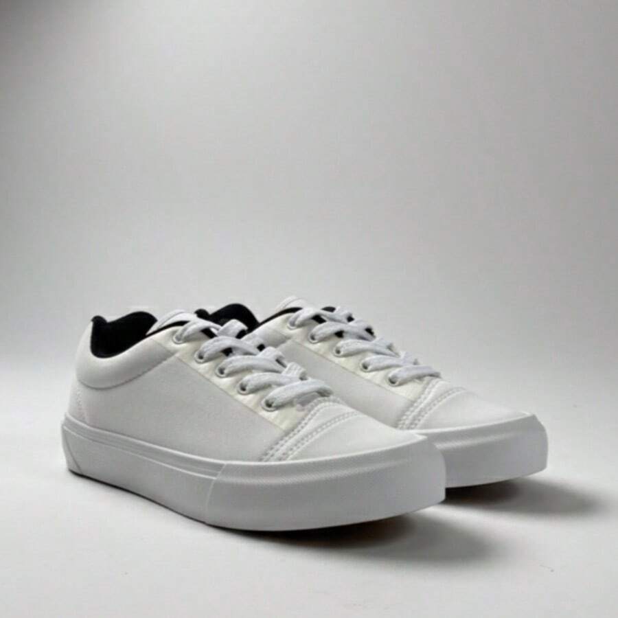 Lightweight Unisex Sneakers With A Comfortable Sole For Everyday Use. - 黑白 - 查看 1