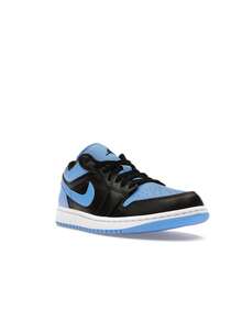Air Jordan 1 Low 'University Blue' Black White Sneakers Men 553558-041 - Nhiều màu - Xem 2