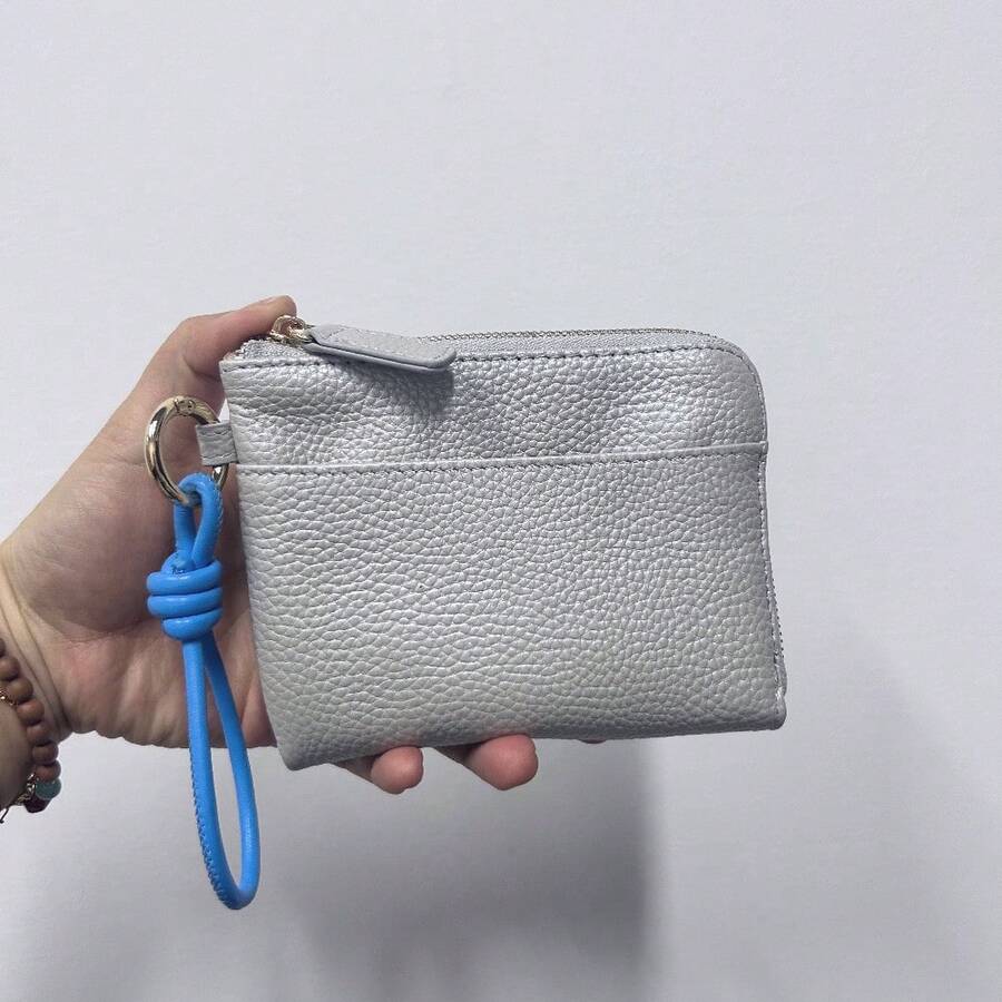 本革 ミニ財布 レディース シンプル コンパクト 小型小銭入れ ジッパー付き 現金・カード・鍵・ID対応 おしゃれ 携帯用