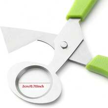 1 pieza Abridor de huevos de acero inoxidable para olla de cocción lenta, tijeras para codorniz, juego de cocina, comedor y bar, antiadherente - Verde - Ver 4