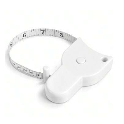 1pc Automatic High Precision 3-Dimensional Measuring Tape, 60 Inch Soft Tape Measure For Body Measurement, Arm, Chest, Thigh Or Waist, Suitable For Personal Trainer Or Home Fitness Goals (Black & White)