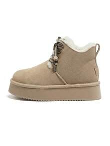 CAMEL CROWN Women's Winter New Thickened Cotton High-Top Warm Snow Boots - Sand - View 7