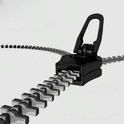 18pcs Universal Zipper Repair Tool Kit - Instant Fix, Detachable & Reusable, 3 Sizes, Black, Suitable For Clothing And Bags