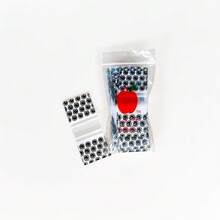 100个/包 新款可重复密封拉链袋，透明塑料袋，带图案设计，1.5英寸 x 1.5英寸小号烟草袋。户外必备烟草袋，多种款式可选 - 100個/包 - 查看 8