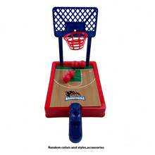 Permainan Basket Mini untuk Jari di Meja, Permainan Interaktif untuk Melatih Fokus, Dekorasi Lapangan Simulasi, Hadiah Ulang Tahun, Sekolah, dan Semua Festival - MultiWarna - View 14