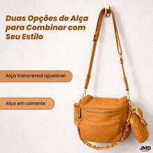 Compact Women's Handbag With Elegant Design And Smart Organization. - Caramel - View 4