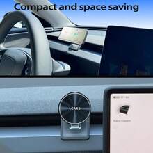 LCARS 車用手機支架，相容 2024 Highland 與 2025 Model Y Juniper，磁吸式出風口手機架，夾式矽膠多功能導航支撐架（不相容舊款 Model 3/Y） - D18+C01 - 查看 8