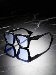 1pc Men's Small Square Frame Computer Glasses, Suitable For Viewing Computers, Phones, E-Sports Gaming, Travel, Also Fashionable Accessory For Women - Nhiều màu - Xem 10