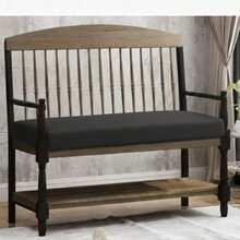 室内外防紫外线长凳垫 – 黑色，100*50*8 厘米 | 土耳其椅垫 - 深灰色 - 查看 4