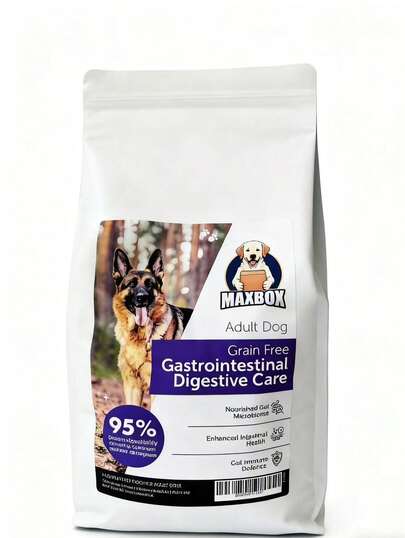 MAXBOX Peptide Digestive Care Dry Dog Food, Hydrolyzed Protein&Peptides For Sensitive Stomachs, Probiotic & Enzyme Enhanced Formula, Grain Free, Vet-Tested, High Digestibility Dog Food For Adult 1.5kg