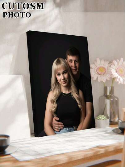 1 قطعة صورة مطبوعة على قماش بإطار DIY، مناسبة لديكور الجدران أو هدية لحفلات الزفاف أو ديكور المنزل للأصدقاء والعائلة. يمكن تخصيص الصور للأشخاص والمناظر الطبيعية والحيوانات الأليفة والحياة اليومية. مناسبة لأعياد الأصدقاء وعيد الحب وعيد الأم وأعياد الميلاد وعيد الطفل، هدية فريدة ومثالية للحبيبة/الحبيب في عيد الحب أو المناسبات الخاصة أو حفلات الزفاف أو غرفة المعيشة أو المنزل