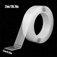 1pc 1-5m Super Strong Double-Sided Nano Adhesive Tape, Transparent Removable Waterproof Ultra-Sticky Strips, Heavy Duty Double-Sided Tape - Multicolor - View 11