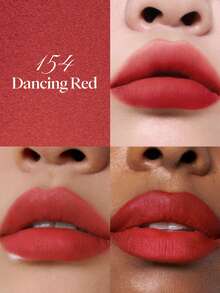 JOOCYEE Velvet Rouge Lip Tint Pen, Matte Velvety Ballerina Nude Lip Cream - #154 Dancing Red - 查看 4