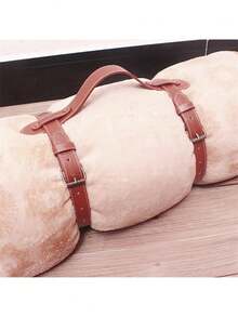 1pc Adjustable PU Leather Strap With Handle Design, Suitable For Picnic, Travel, Yoga Mat, Popular New Arrival - Multicolor - View 11