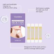 20片装Viareline颈部紧致提拉贴 - 紧致肌肤，减少双下巴，透明舒适，塑造年轻光滑的颈部轮廓 - 頸部彈性貼 - 查看 9