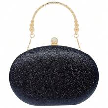 SH Clutch Purses For Women Formal Rhinestone Evening Bag Sparkly Handbags Wedding Party Cocktail Prom - Embrague negro - Ver 5
