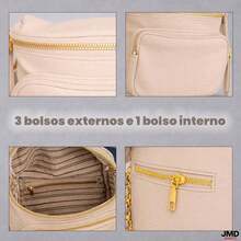 Compact Women's Handbag With Elegant Design And Smart Organization. - Bege - View 1