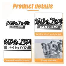 Classic We The People Edition Emblems Full Metal Fender Badge Decal 3D Sticker Decal Universal Bumper Personalized Decoration Car Exterior Accessories For Car SUV Truck Black White - Đen Trắng - Xem 3