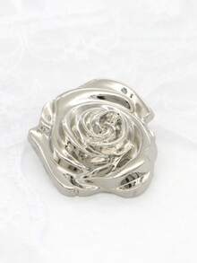 6/12 chiếc cúc kim loại hình hoa hồng 3D cao cấp, kích thước 1.5-2cm, màu vàng/bạc, thích hợp để may áo kiểu, áo sơ mi, áo len, áo khoác cardigan, áo len, vest, váy, áo khoác ngoài, hộp quà Valentine tự làm, túi xách, phụ kiện mũ, đồ may vá. - Hoa hồng - Xem 8
