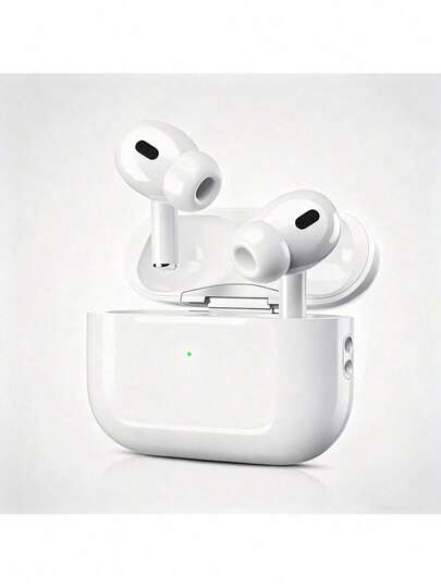 无线耳机 - 兼容苹果和安卓系统，内置麦克风，防汗，白色，无线耳机，Airbuds，真无线耳机