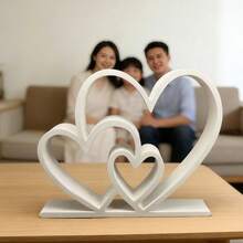 1pc 3D Printed Love Statue Home Decoration Statue Interior Decoration Ideal Gift - 白色 - 查看 5