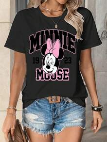 Disney Women T-Shirts - 黑色 - 查看 2