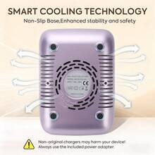 Professional Nail Dust Collector With Charge Display Nail Removable Filter Nail Vacuum Cleaner For Manicure Salon Tools - 白色 - 查看 7