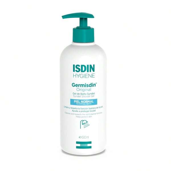  GERMISDIN Original Körperwaschgel 500ml ISDIN | Tägliches Syndet Duschgel | Sanfte Reinigung für alle Hauttypen | Familiengebrauch mit leichter Duftnote ✅ Lieferung 24/72h nach Spanien (Festland) | Beauty Explotion | Dein Beauty- und Make-up-Shop - Entfalte deine beste Version.