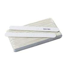 5支装方形指甲锉，美甲工具，100/180目双面指甲抛光锉 - 彩色 - 查看 9