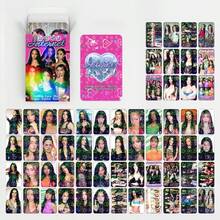 KATSEYE 60张心形主题全息卡片套装，全新专辑LOMO贺卡，采用独特薄膜，KYT粉丝俱乐部特别礼物 - 彩色 - 查看 10