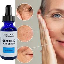 MELAO 30毫升 10% AHA 果酸精华 - 柔滑肌肤，减少细纹和皱纹，改善肤质，提亮暗沉肤色 - 抗衰老面部护理 - 藍色 - 查看 2
