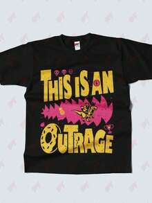This Is An Outrage Princess Donut Cat Dungeon Crawler Carl T-Shirt - Black - View 2