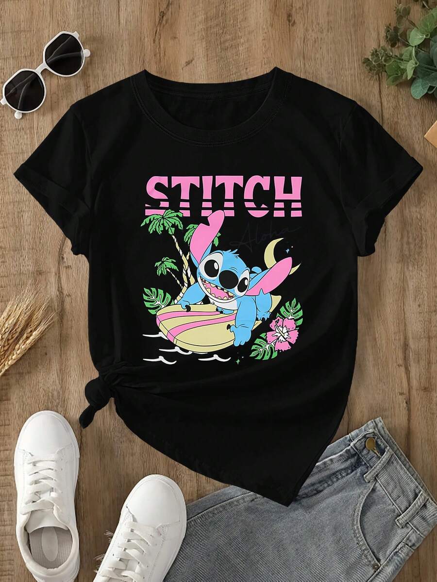Disney Women T-Shirts - Black - View 1