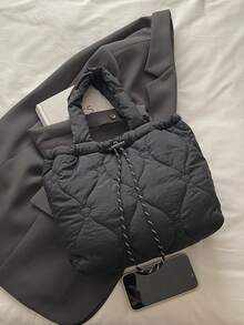 Large-Capacity Sweet Style Versatile Casual Women's Bag, 2026 New Model, High-End Single-Shoulder Bag - Black - View 10