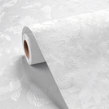 Vintage White Butterfly Floral Wallpaper Peel And Stick, Textured Embossed Contact Paper For Bedroom Bathroom Decor - 白色花卉 - 查看 6