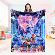 Holiday Cozy Throw Blanket  And  Character Art Plush Fleece Keepsake - Multicolor - View 1